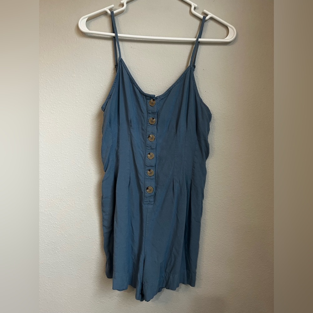 LOFT Beach Textured Blue Garment